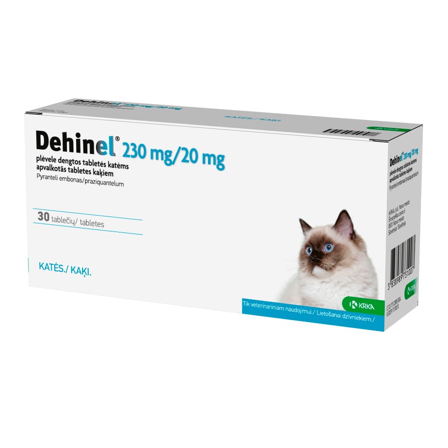 Dehinel Cat attārpošanas tabletes kaķiem 230/20 mg N1